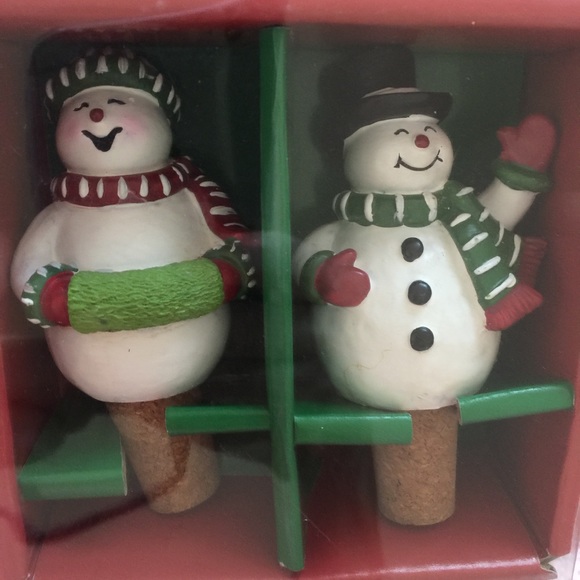 Sierra Hometown Other - NEW! Sierra Hometown Snowmen Wine Stoppers